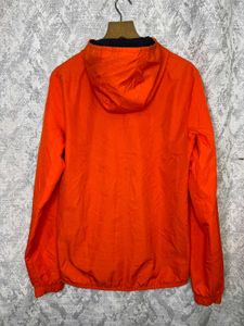 Lacoste Orange Gradient Hooded Windbreaker