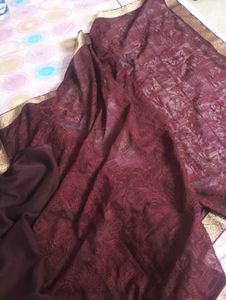 Elegant Embroidered Saree
