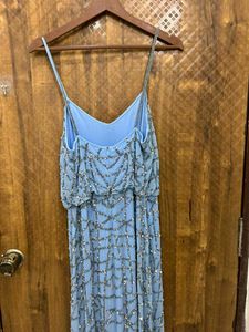 Sparkling Blue Maxi Dress(Size:36/38) brand new