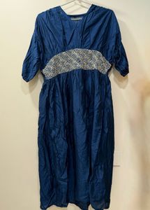 Elegant Navy Blue Ethnic Gown