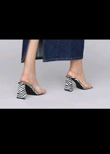Sale- Branded Stylish Zebra Print Wedge Heels