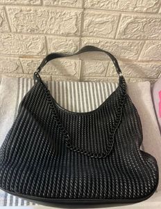 Westside Chic Woven Shoulder Bag