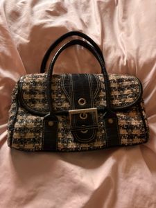 Coach Soho Inspired Tweed&Croc Handbag y2k