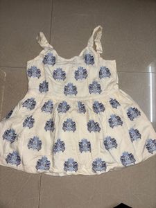 Boho Style Embroidered A-Line Kurti
