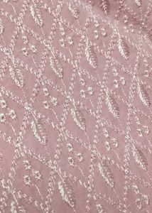 Pink Cotton Chikankari 2piece Dress Material