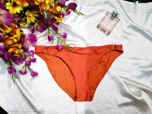 🇳🇿💫🎀Chic Orange Bikini Bottom with Ring Detail