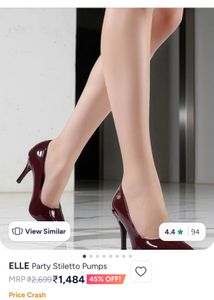 Elle Cherry Red Pump Heels