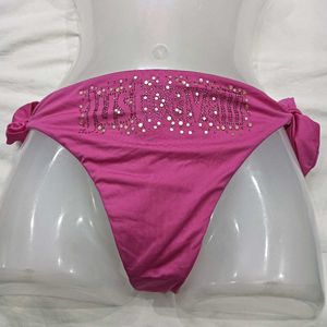 Hot Pink ⭐Embellished Bikini Bottoms