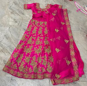 Rani Pink Bridal Lehenga Choli