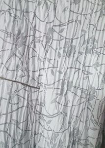 White &amp; Grey Printed Palazzo Pants