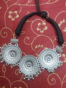 Oxidized Silver Necklace