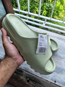 Light Green Yeezy Slides
