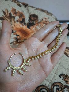 Pearl & Crystal Nath Nose Ring