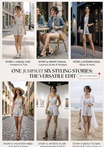 Striped Romper Jumpsuit