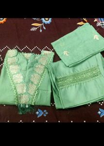 Elegant Green Kurta Set with Dupatta