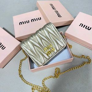 MIUMIU WALLET WITH CHAIN SLING in QUILT