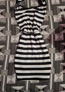 Black N White Bodycon Dress