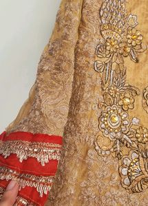 BRIDAL HEAVY ANARKALI WITH FULL ZARI WORK ON IT