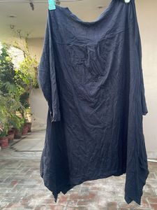 Black Oversized Tunic Top