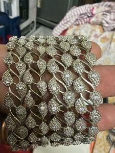 Exquisite Diamond Bangle Set