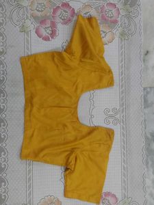 Vibrant Yellow Silk Blouse