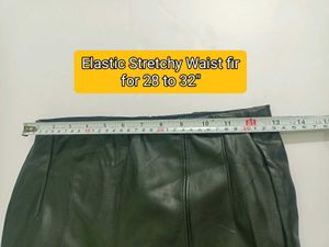 Stylish Faux Leather Pants S/M