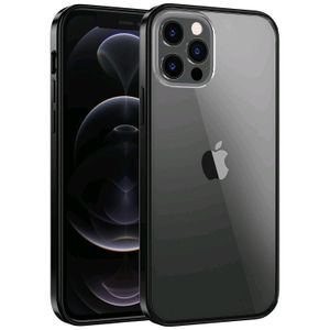 Black Transperant 12 Pro Max Back Case/Cover