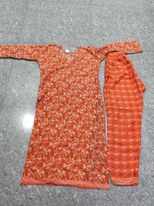Vibrant Floral Print Kurta pant