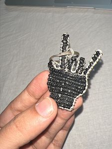 handmade Beaded Hand Keychain