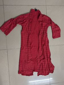 Red &amp; White Checkered dress