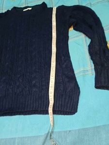 Navy Blue Cable Knit r and green sweaters 2