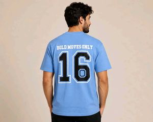 Men's Blue Graphic T-Shirt