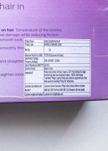 NEVER USED - PHILIPS Hair Straightening Brush