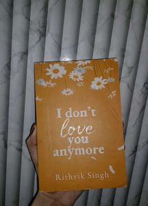 I Don't Love You Anymore Book