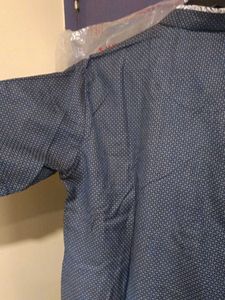 Men's Blue Printed Kurta