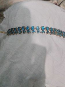 Stunning Blue Gemstone Necklace &amp; Earrings Set