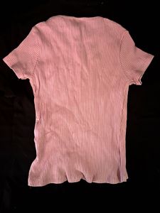 Zara kids pink bow coquette aesthetic top