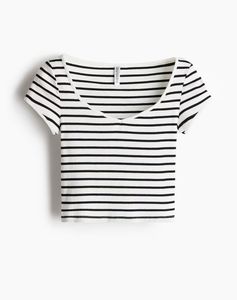 Striped Cropped Top