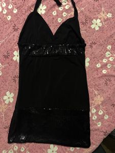 Y2k sequin Halter Dress/top