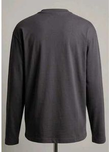 Men's Basic Dark Grey Long Sleeve Tee
