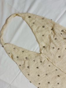 Beaded Halter Neck Top