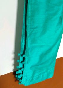 Elegant Teal Geometric Print Kurta