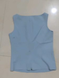 Light Blue Sleeveless Top