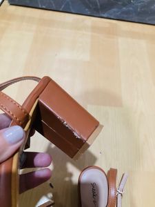 Pretty Brown Block Heels For Women