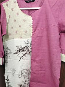 Onion Peel Colour Elegant Kurtha