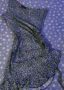 Leopard Print One Shoulder Dress