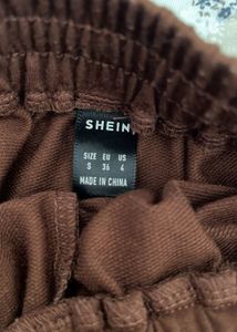 Comfortable Brown Casual Shorts Size S
