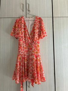 Floral Chiffon blend Mini Dress