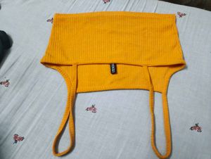 Ribbed Spaghetti Strap Crop Top