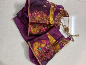 Royal Peacock Maggam Blouse